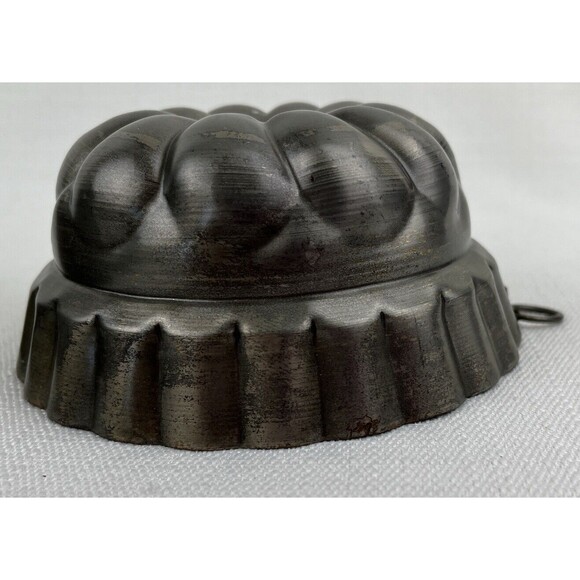 Metal Candle Pudding Jello Mold Pan W/Hanger Wall Decor Park Design Lot Of 2 Vtg - Picture 6 of 9